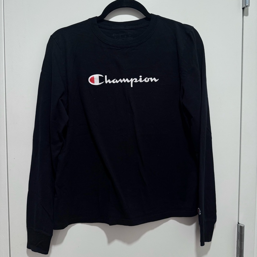 Champion Black Long Sleeve Shirt